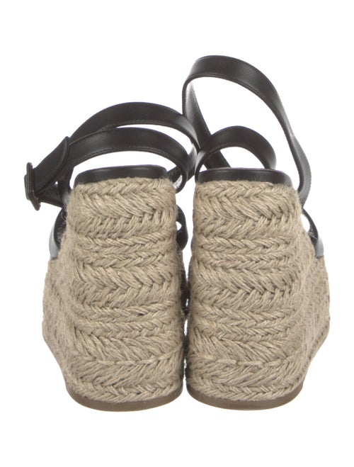 Christian Louboutin Leather Tweed Pattern Espadrilles