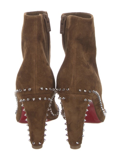 Christian Louboutin Spike Accents Suede Boots
