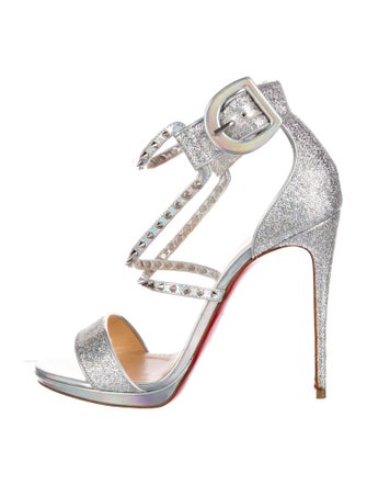 Christian Louboutin Spike Accents Studded Accents Gladiator Sandals