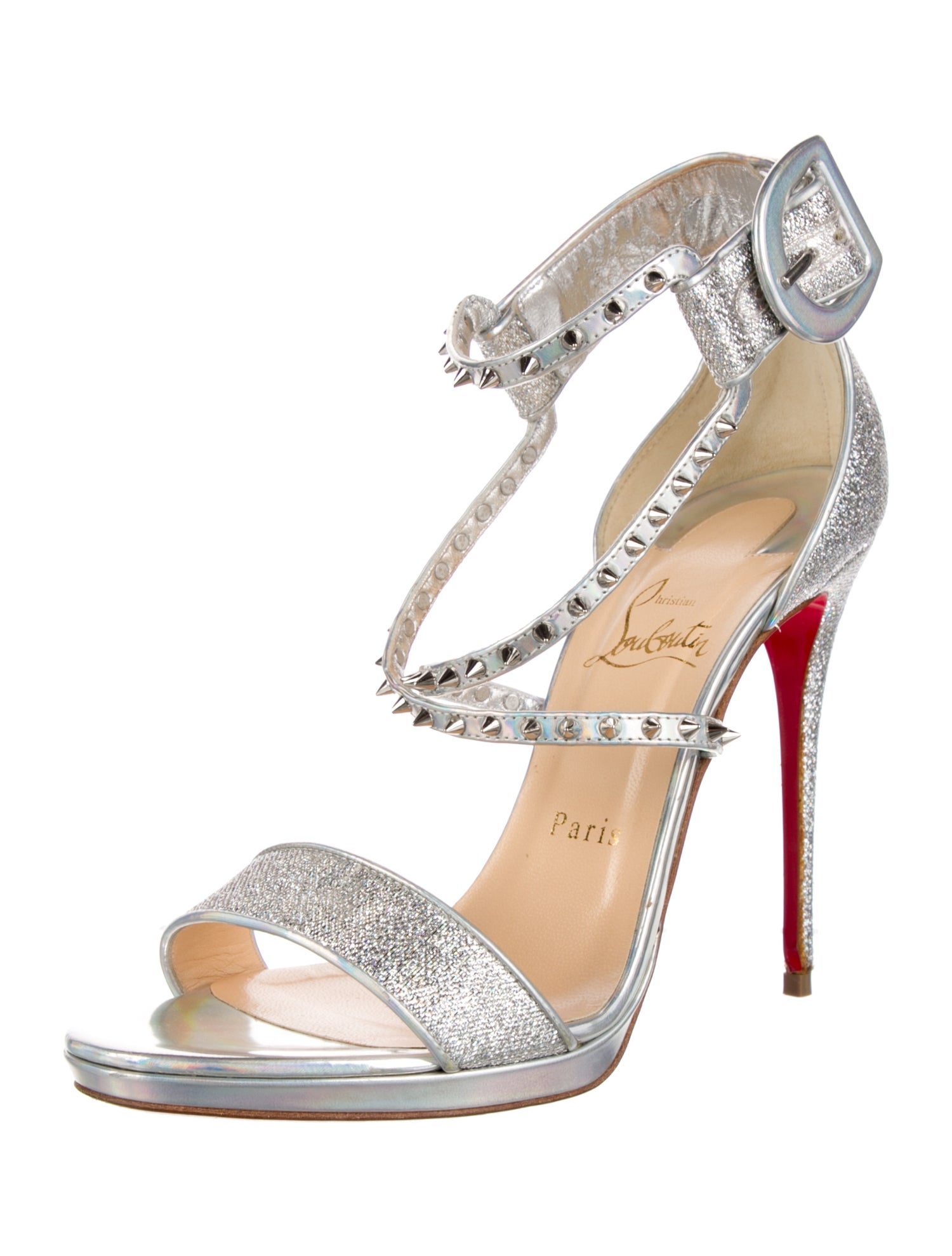 Christian Louboutin Spike Accents Studded Accents Gladiator Sandals