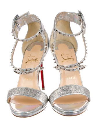 Christian Louboutin Spike Accents Studded Accents Gladiator Sandals