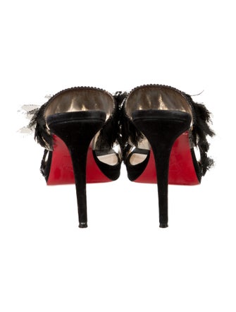 Christian Louboutin Suede Slides