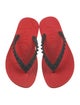 Christian Louboutin Rubber Studded Accents Flip Flops