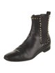 Christian Louboutin Spike Accents Leather Chelsea Boots