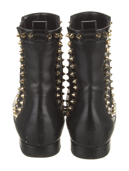 Christian Louboutin Spike Accents Leather Chelsea Boots