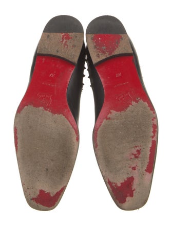 Christian Louboutin Spike Accents Leather Chelsea Boots