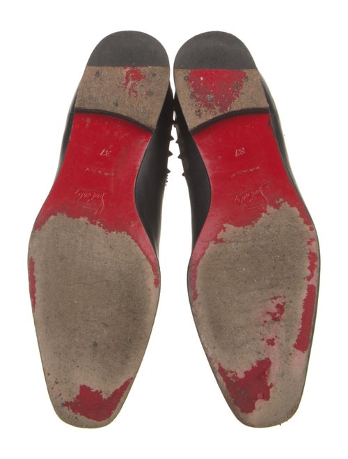 Christian Louboutin Spike Accents Leather Chelsea Boots