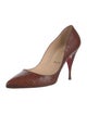 Christian Louboutin Embossed Leather Pumps