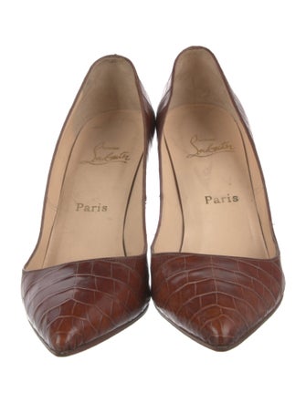 Christian Louboutin Embossed Leather Pumps