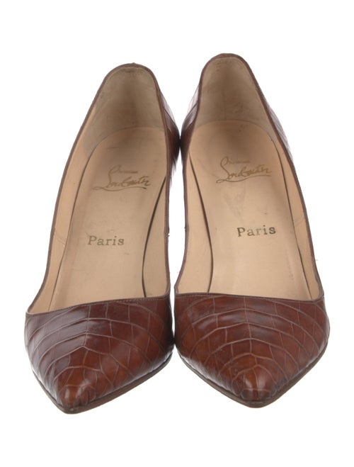 Christian Louboutin Embossed Leather Pumps
