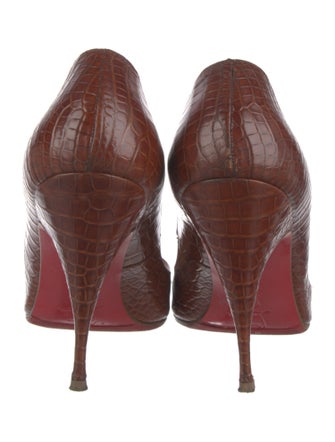 Christian Louboutin Embossed Leather Pumps