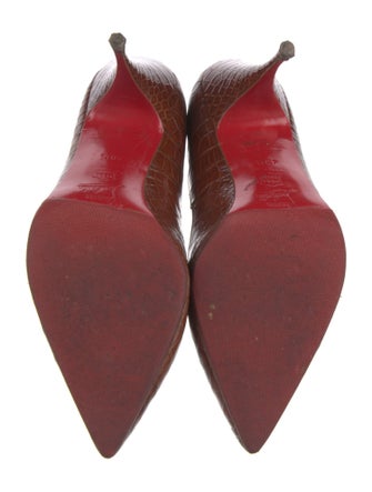Christian Louboutin Embossed Leather Pumps