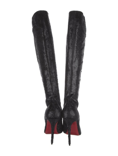 Christian Louboutin Glitter Accents Boots