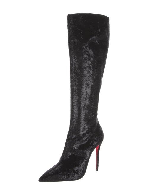 Christian Louboutin Glitter Accents Boots