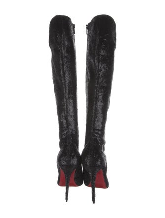 Christian Louboutin Glitter Accents Boots