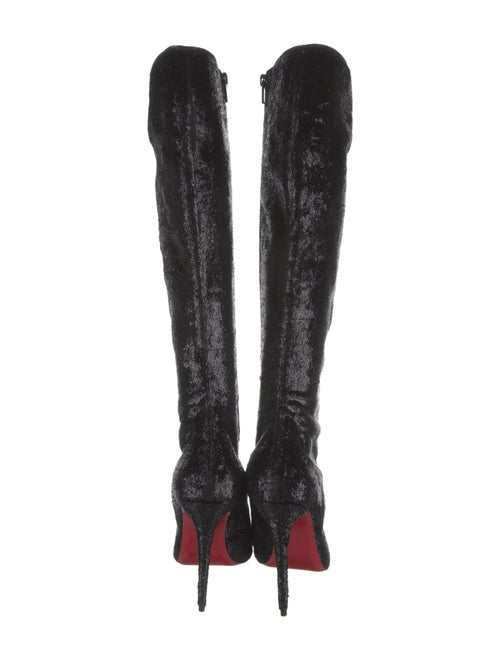 Christian Louboutin Glitter Accents Boots