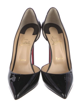 Christian Louboutin Iriza 100 Patent Leather D'Orsay Pumps
