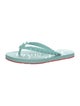 Christian Louboutin Rubber Studded Accents Flip Flops