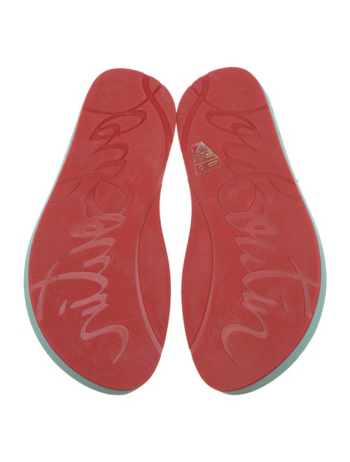 Christian Louboutin Rubber Studded Accents Flip Flops