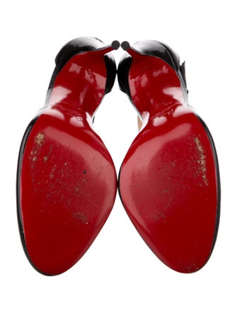 Christian Louboutin Patent Leather T-Strap Pumps