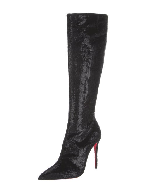 Christian Louboutin Glitter Accents Boots