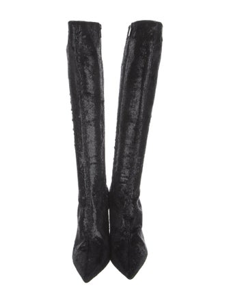 Christian Louboutin Glitter Accents Boots