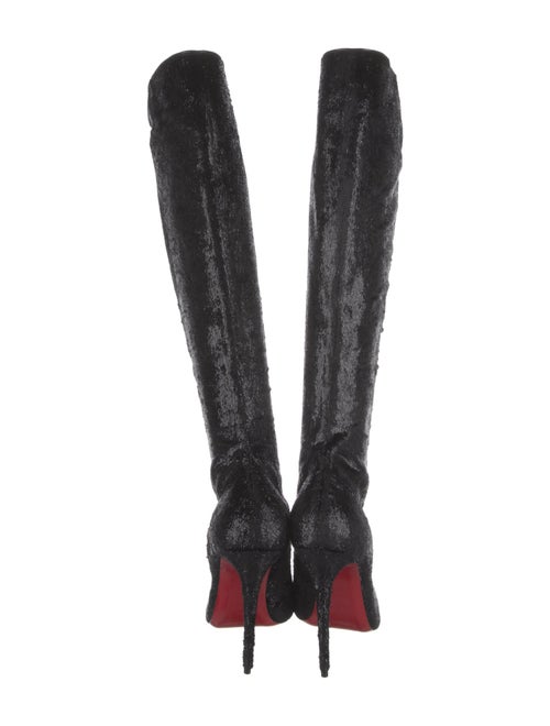 Christian Louboutin Glitter Accents Boots