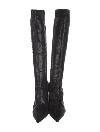 Christian Louboutin Glitter Accents Boots