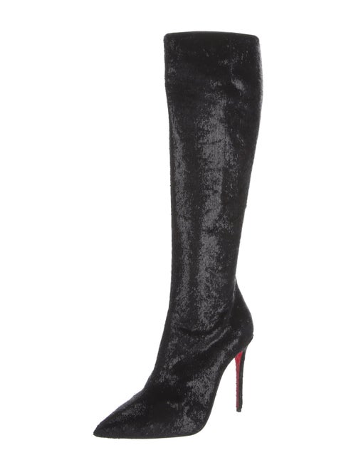 Christian Louboutin Glitter Accents Boots