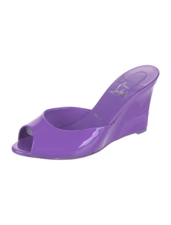 Christian Louboutin Patent Leather Slides