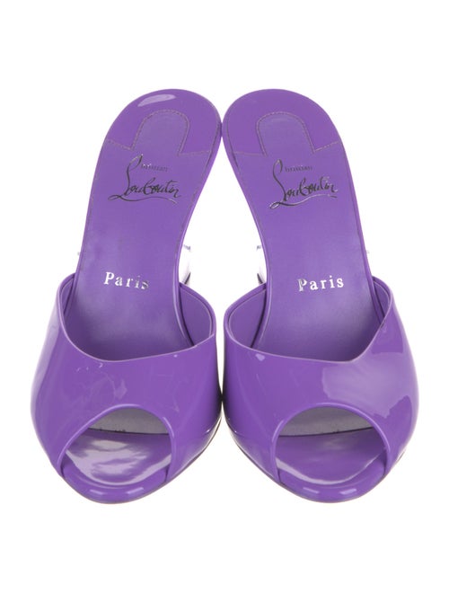 Christian Louboutin Patent Leather Slides