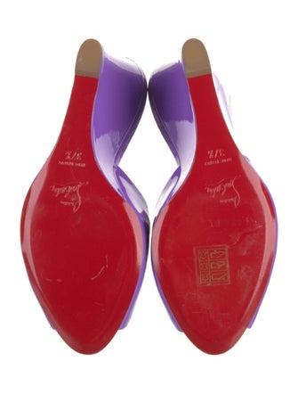 Christian Louboutin Patent Leather Slides