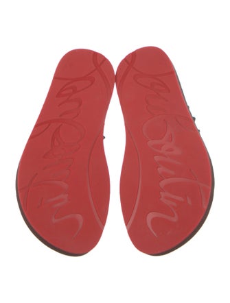 Christian Louboutin Rubber Studded Accents Flip Flops