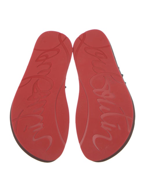 Christian Louboutin Rubber Studded Accents Flip Flops