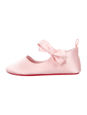 Christian Louboutin Girls' Satin Ballet Flats