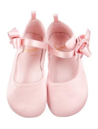 Christian Louboutin Girls' Satin Ballet Flats
