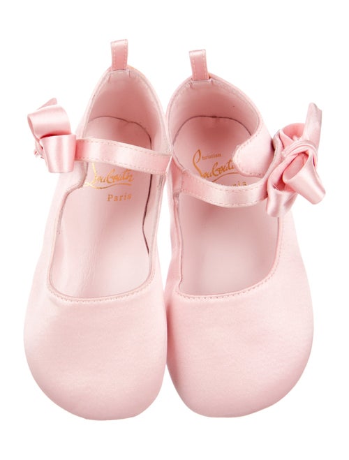 Christian Louboutin Girls' Satin Ballet Flats