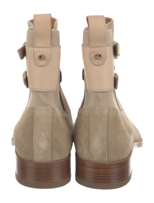 Christian Louboutin Suede Leather Trim Embellishment Boots
