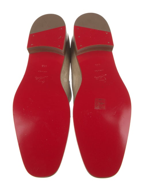 Christian Louboutin Suede Leather Trim Embellishment Boots