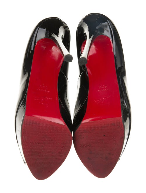 Christian Louboutin Christian Louboutin Fetish Peep 150 Patent Leather Pumps