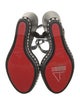 Christian Louboutin Leather Printed Slingback Sandals