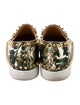 Christian Louboutin Spike Accents Patent Leather Sneakers