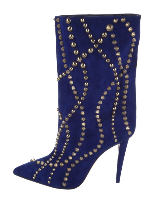 Christian Louboutin Suede Printed Boots