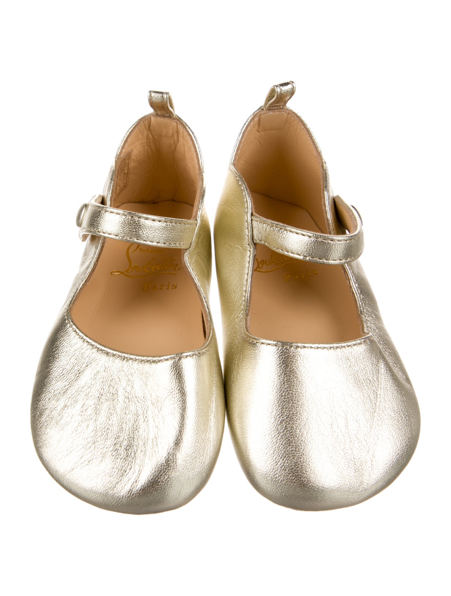 Christian Louboutin Girls' Leather Ballet Flats