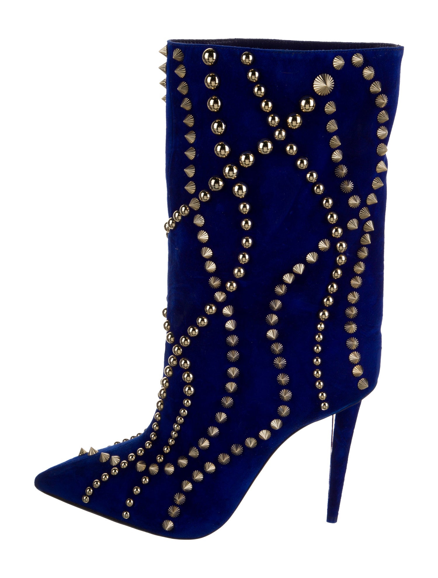 Christian Louboutin Suede Printed Boots