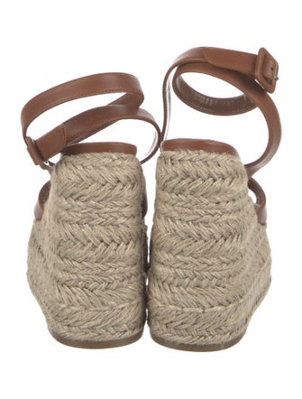 Christian Louboutin Leather Colorblock Pattern Espadrilles