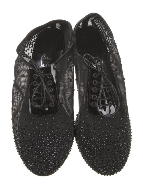 Christian Louboutin Mesh Crystal Embellishments Pumps
