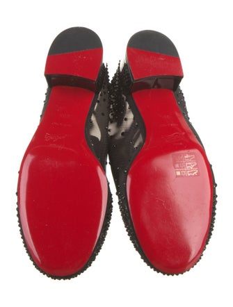 Christian Louboutin Mesh Crystal Embellishments Pumps