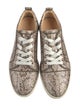 Christian Louboutin Glitter Animal Print Sneakers