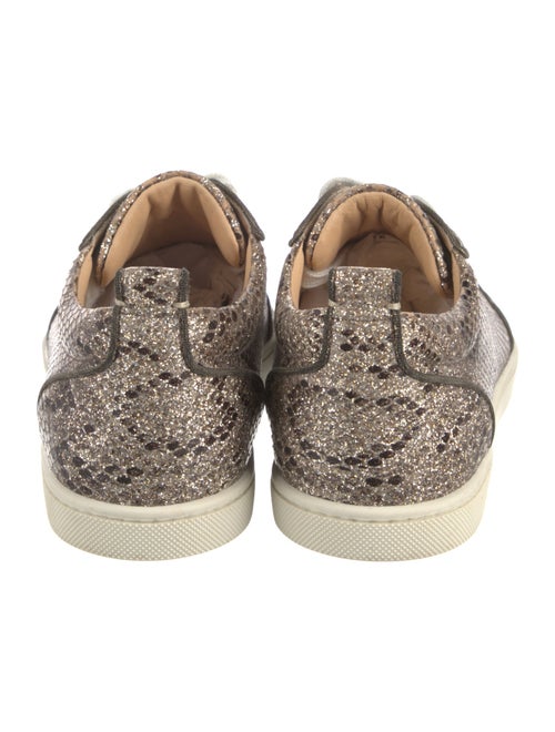 Christian Louboutin Glitter Animal Print Sneakers